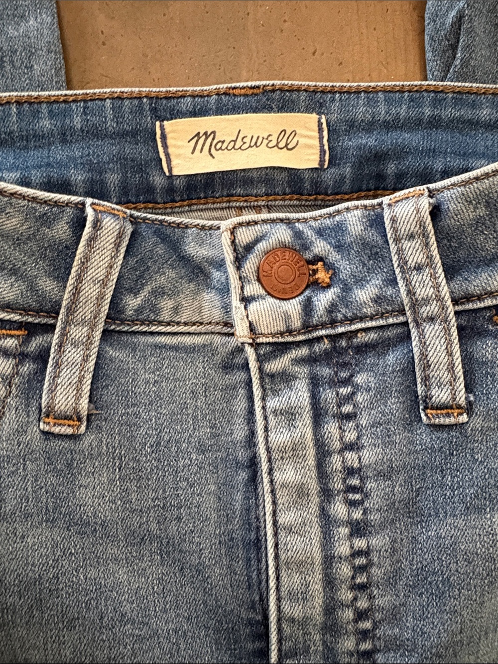 MADEWELL 29 CURVY roadtripper Light Wash Straight Jeans denim - Light Blue wash - Picture 4 of 7